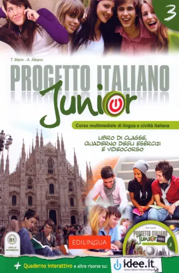 Marin, Albano - Progetto italiano Junior 3. Libro di classe & Quaderno degli esercizi + DVD Video Marin, Albano - Progetto italiano Junior 3. Libro di classe & Quaderno degli esercizi + DVD Video обложка книги