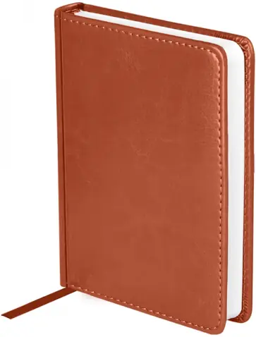 Ежедневник недатированный Nebraska, А6, 136 листов, коричневый обложка книги