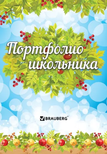 Листы-вкладыши для портфолио школьника Окружающий мир, 14 разделов, 16 листов обложка книги