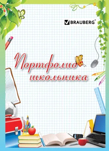 Листы-вкладыши для портфолио школьника Любимая школа, 14 разделов, 16 листов обложка книги