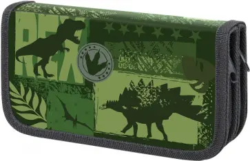 Пенал Dinoland, 2 отделения обложка книги