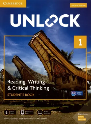 Ostrowska, Adams - Unlock. 2nd Edition. Level 1. Reading, Writing & Critical Thinking. Student's Book Ostrowska, Adams - Unlock. 2nd Edition. Level 1. Reading, Writing & Critical Thinking. Student's Book обложка книги