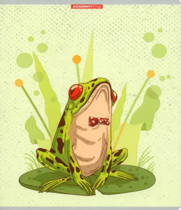 Тетрадь Лягушка, 48 листов, клетка, в ассортименте обложка книги