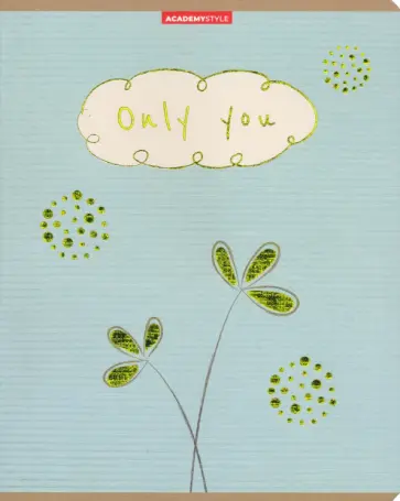 Тетрадь Only You, 48 листов, клетка, в ассортименте обложка книги
