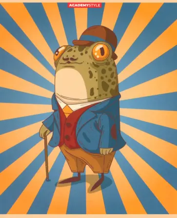 Тетрадь Лягушка на стиле, 48 листов, линия, в ассортименте обложка книги