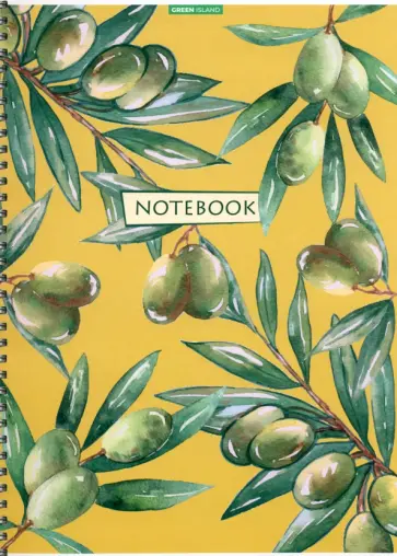 Тетрадь Олива, А4, 80 листов, клетка, в ассортименте обложка книги