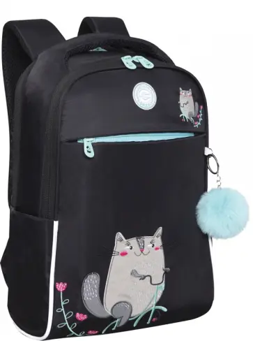 Рюкзак школьный, черный Рюкзак школьный, черный обложка книги