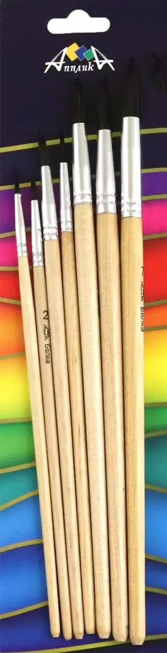 Набор кистей из волоса Белки, 7 шт обложка книги