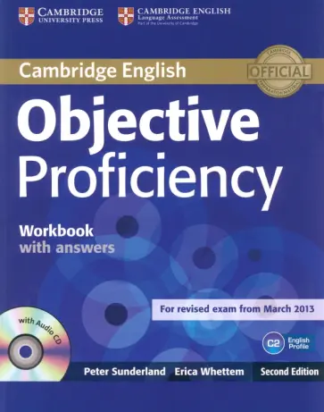 Sunderland, Whettem - Objective. Proficiency. 2nd Edition. Workbook with Answers +CD обложка книги