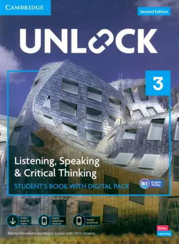 Ostrowska, Jordan - Unlock. Level 3. Listening, Speaking and Critical Thinking. Student's Book with Digital Pack Ostrowska, Jordan - Unlock. Level 3. Listening, Speaking and Critical Thinking. Student's Book with Digital Pack обложка книги