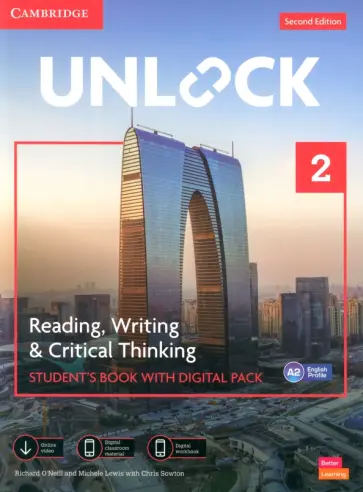 O`Neill, Sowton - Unlock. 2nd Edition. Level 2. Reading, Writing and Critical Thinking. Student's Book + Digital Pack O`Neill, Sowton - Unlock. 2nd Edition. Level 2. Reading, Writing and Critical Thinking. Student's Book + Digital Pack обложка книги