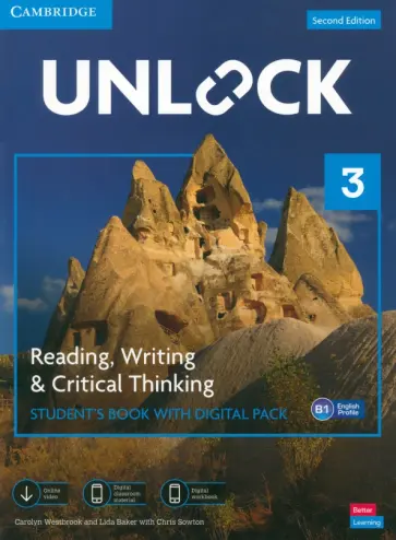 Westbrook, Baker - Unlock. 2nd Edition. Level 3. Reading, Writing and Critical Thinking. Student's Book + Digital Pack обложка книги