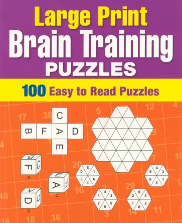 Large Print Brain Training Puzzles обложка книги