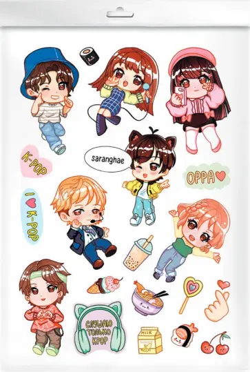 Стикеры для фанатов K-Pop обложка книги