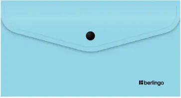 Папка-конверт на кнопке Instinct, аквамарин, С6 обложка книги