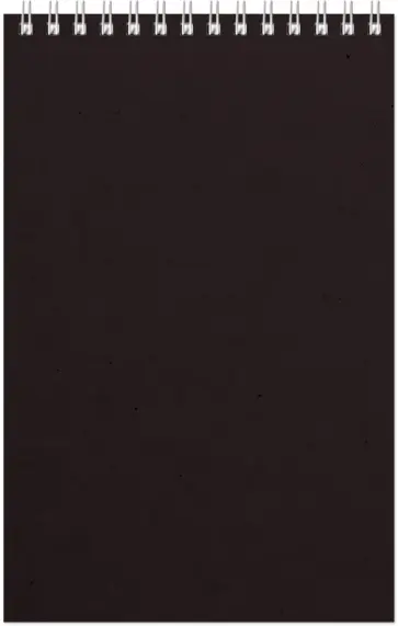 Блокнот Office, черный, А5, 60 листов, клетка обложка книги