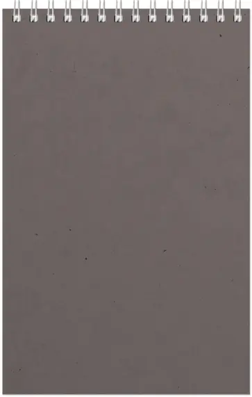 Блокнот Office, серый, А5, 60 листов, клетка обложка книги