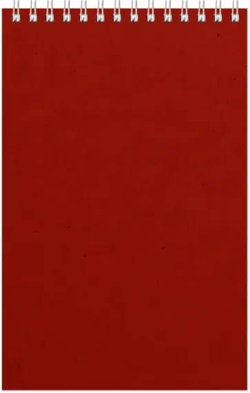 Блокнот Office, красный, А5, 60 листов, клетка обложка книги