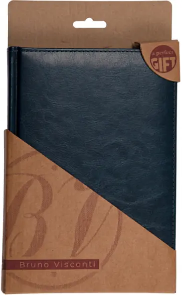 Ежедневник недатированный Sidney Nebraska, синий, А5, 136 листов обложка книги