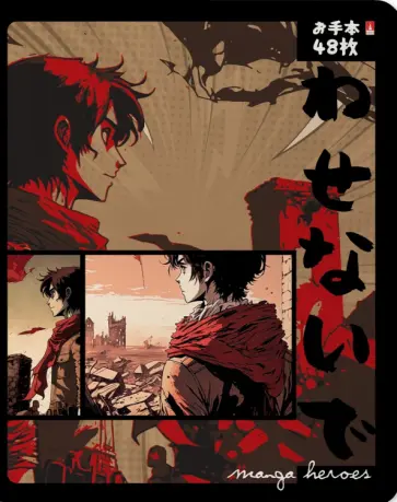 Тетрадь Manga. Fantastic Heroes, 48 листов, в ассортименте обложка книги