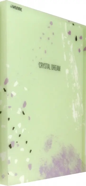 Папка с 20 вкладышами Crystal Dream, салатовая, А4 обложка книги