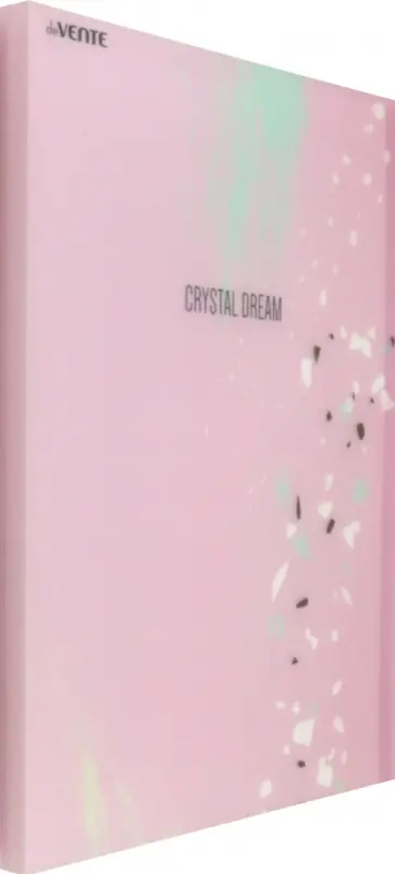 Папка с 20 вкладышами Crystal Dream, розовая, А4 обложка книги