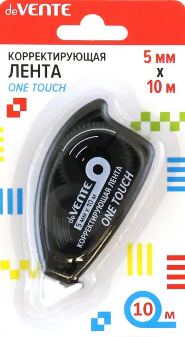 Корректирующая лента One Touch, в ассортименте Корректирующая лента One Touch, в ассортименте обложка книги