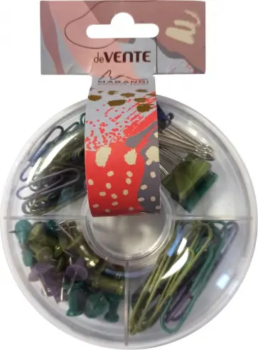 Набор канцелярский Marandi. Скрепки, кнопки, зажимы Набор канцелярский Marandi. Скрепки, кнопки, зажимы обложка книги