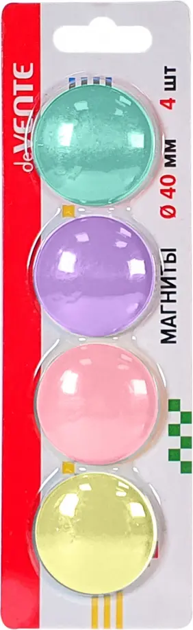 Магниты для офисной доски Pastel, 4 шт обложка книги