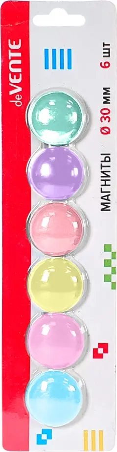 Магниты для доски офисной Pastel, 6 шт обложка книги