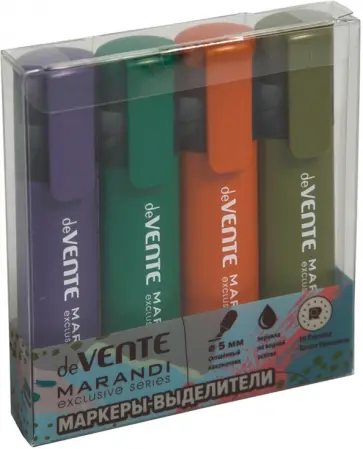 Набор маркеров-выделителей Marandi, 4 штуки обложка книги