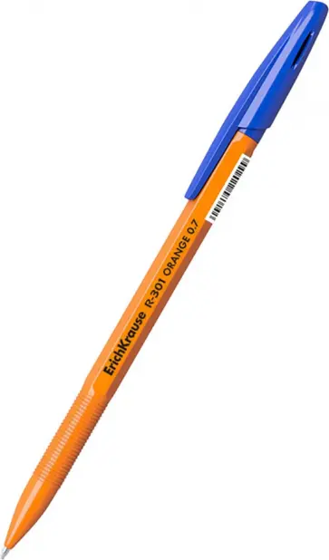 Ручка шариковая Orange Stick, синяя обложка книги