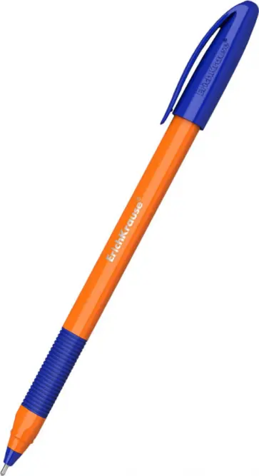 Ручка шариковая Orange Stick&Grip, синяя обложка книги