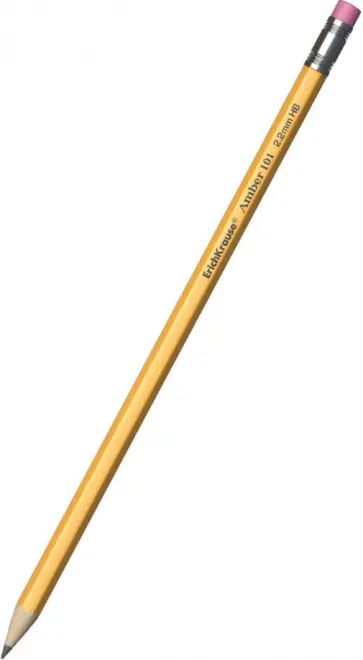 Карандаш чернографитный с ластиком Amber, HB обложка книги
