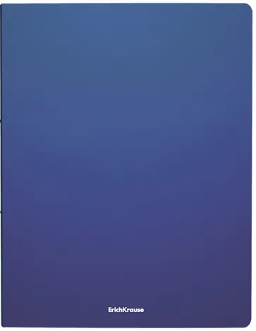 Папка файловая пластиковая, Matt Classic, А4, синяя обложка книги