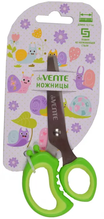 Ножницы детские Snail, салатовые, 12,7см Ножницы детские Snail, салатовые, 12,7см обложка книги