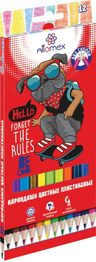 Карандаши цветные Be cool, 12 цветов Карандаши цветные Be cool, 12 цветов обложка книги