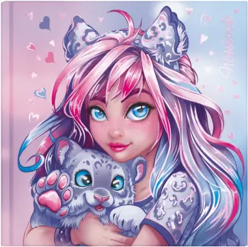 Блокнот Романтичные девушки, 48 листов, точка обложка книги