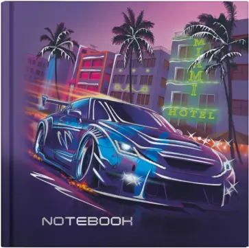 Блокнот Крутая тачка, 48 листов, точка обложка книги