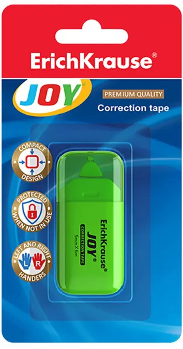 Лента корректирующая Joy, 5 мм х 6 м, в ассортименте обложка книги