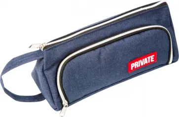 Пенал Private, темно-синий обложка книги