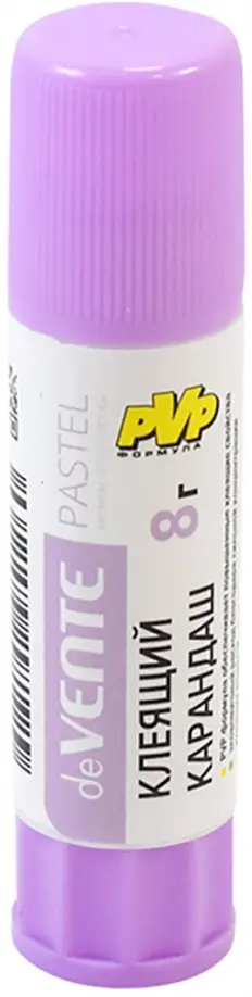 Клей-карандаш PVP Pastel, 8 г, в ассортименте обложка книги