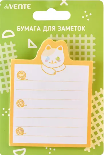 Блок для записей самоклеющийся Cat&Rabbit, 30 листов, в ассортименте Блок для записей самоклеющийся Cat&Rabbit, 30 листов, в ассортименте обложка книги