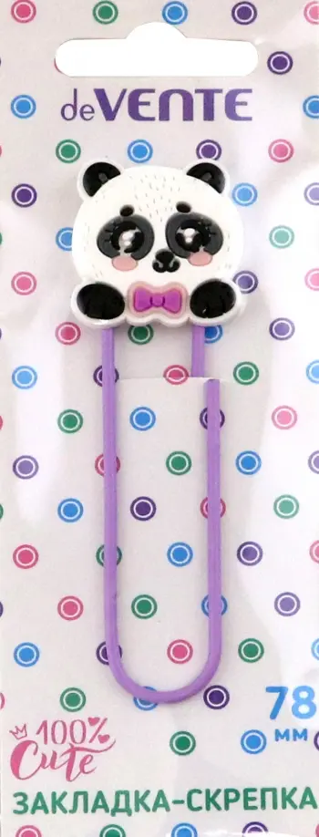 Закладка-скрепка 100% Cute, в ассортименте обложка книги