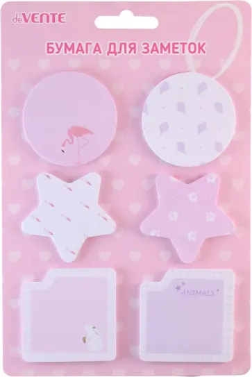 Набор блоков для записей самоклеющихся Flamingo&Rabbit, 6 дизайнов Набор блоков для записей самоклеющихся Flamingo&Rabbit, 6 дизайнов обложка книги
