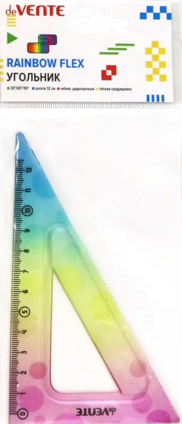 Угольник 30° Rainbow Flex обложка книги