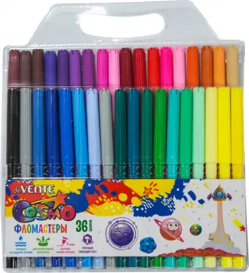 Фломастеры Cosmo, 36 цветов обложка книги