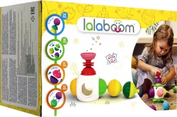 Lalaboom Мини-куб, 9 предметов обложка книги