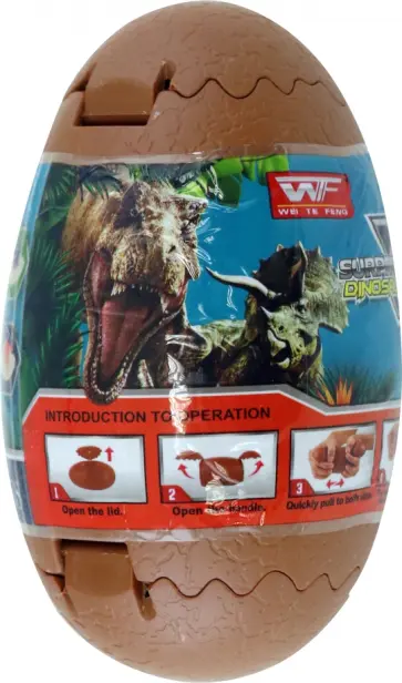 Динозаврик-волчок в яйце с пусковым механизмом, в ассортименте обложка книги