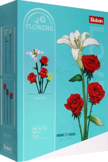 Конструктор Розы и лилии обложка книги